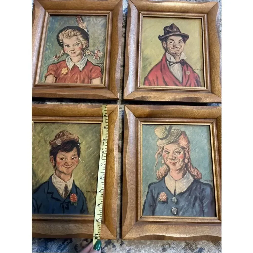Vintage Framed The Gay Philosopher & The Philosopher’s Wife Henry Major Signed